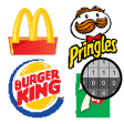 Food Logo Color by Number: Pixel Art Coloring Book