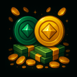 Programın simgesi: Coins: Casino Crown appgu…