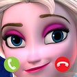 Иконка программы: Fake Call Elsa And Prince…