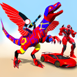 Flying Dinasaur Robot Car Transform: Dino Games