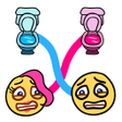 Иконка программы: Emoji Toilet Rush: Draw P…
