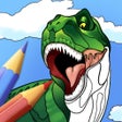 Иконка программы: Dino Coloring Game for Ki…