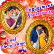 Engagement Anniversary Dual Photo Frame