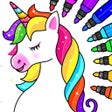 Icoon van programma: Baby Unicorn Coloring Gam…