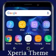 Galaxy S9 blue  Xperia Theme