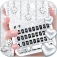 Silvery Glitter Keyboard Theme