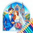 Programikonen: Bride  Groom Color by Num…