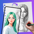 Иконка программы: Trace and Sketch:thicknes…