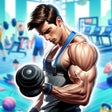 أيقونة البرنامج: Fitness Gym Simulator Fit…