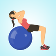 プログラムのアイコン：Stability Ball Workout Pl…