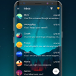 Programikonen: Aurora messenger theme