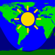 Icoon van programma: Daylight World Map