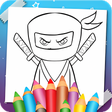 プログラムのアイコン：Superhero Ninja Coloring …