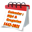 أيقونة البرنامج: Hijri And Gregorian Calen…