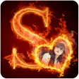 Programikonen: Fire Text Photo Frame