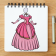 Programikonen: How to Draw Dress Gown St…