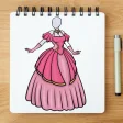How to Draw Dress Gown Step by Step