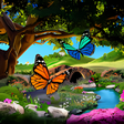 プログラムのアイコン：3D Butterfly Live Wallpap…
