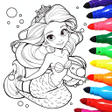 Ícone do programa: Mermaid Coloring:Kids Col…