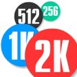 أيقونة البرنامج: Merge Bubbles 2K