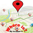 Symbol des Programms: Where is - My location is…