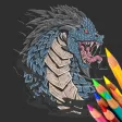 Monster Kaiju Coloring Book