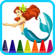 Ikon program: Mermaid Coloring Game for…