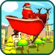Flying Santa Christmas Gift 3D