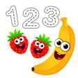 Funny Food 123 Kids Number Games for Toddlers