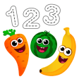Funny Food 123 Kids Number Games for Toddlers