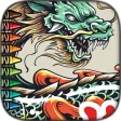 Glitter Dragon Coloring Book