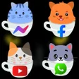 Programikonen: Cat Theme  Kitty Wallpape…