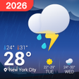 أيقونة البرنامج: Local WeatherForecast Wid…