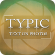 Programikonen: Typic : Text on Photo