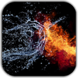 Programikonen: Fire & Water Live Wallpap…