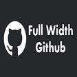 Full Width Github