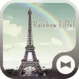 Wallpaper Rainbow Eiffel Theme