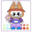 ไอคอนของโปรแกรม: Labubu Glitter Coloring