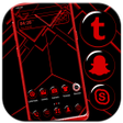 Icon of program: Red Black Amoled Launcher