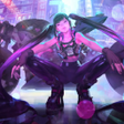 Girl Biker From Cyberpunk Live Wallpaper icon