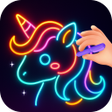 Programın simgesi: Mystic Doodle: Glow Art D…