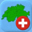 أيقونة البرنامج: Swiss Cantons - Map  Capi…