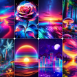 Programikonen: Glowing Wallpaper