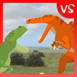 Programikonen: T-Rex Fights Spinosaurus