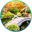 プログラムのアイコン：Garden Clock Live Wallpap…