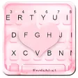 Pink Marble Heart Keyboard Theme