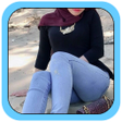 程序图标：Hijab Girl Jeans Photo Su…
