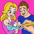 プログラムのアイコン：Draw Happy Baby : Puzzle …
