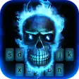 Fire Skull Animated Keyboard
