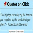 Quotes on Click icon